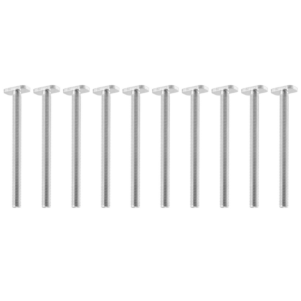 10Pcs M8x100mm T-Nut Sliding Screws For 30 Series Miter Track T-Slot Woodworking Tool 4762016901851