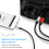 3.5mm to Dual 6.5mm Adapter Audio Cable 3.5 to 6.5 AUX Cord 3.5 Splitter for Guitar Mixer Amplifier Bass 7