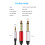 3.5mm to Dual 6.5mm Adapter Audio Cable 3.5 to 6.5 AUX Cord 3.5 Splitter for Guitar Mixer Amplifier Bass 3