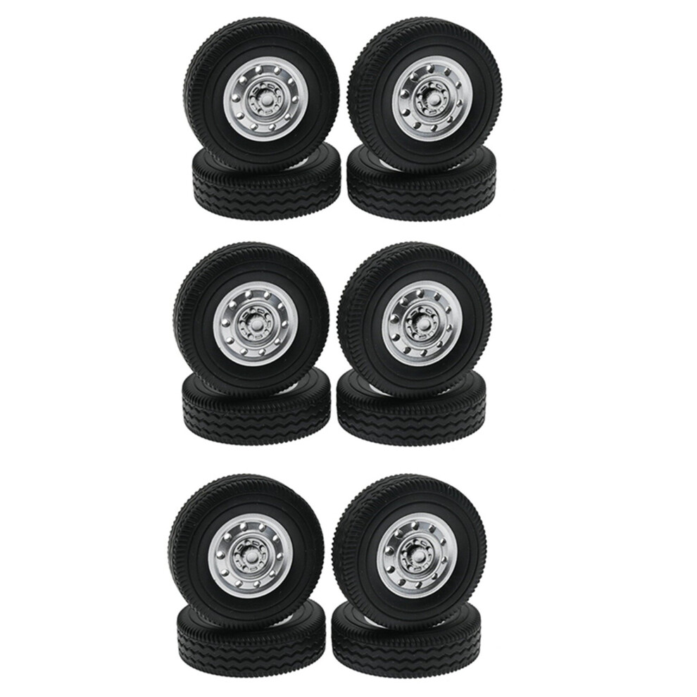 12Pcs Tire Tyre For D12 Mini 1/16 Rc Drift Truck Car Spare Parts Accessories 4762016906382