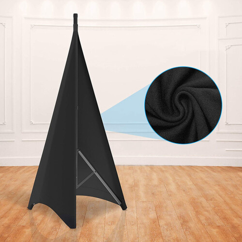 Universal Dj Light Speaker Stand Tripod Scrim Cover with Stretchable Polyester Material, 4 Pcs 2