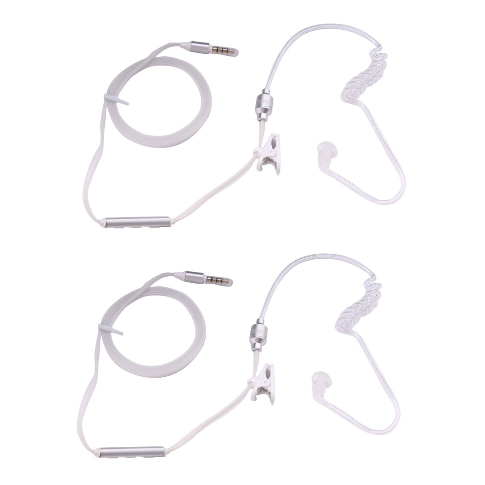 Tlily 2X Professional Security Headset Earpiece For Or Android Devices