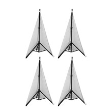 Universal Dj Light Speaker Stand Cover Double Sided Tripod Stand Scrim Cover Stretchable Material,4Pcs