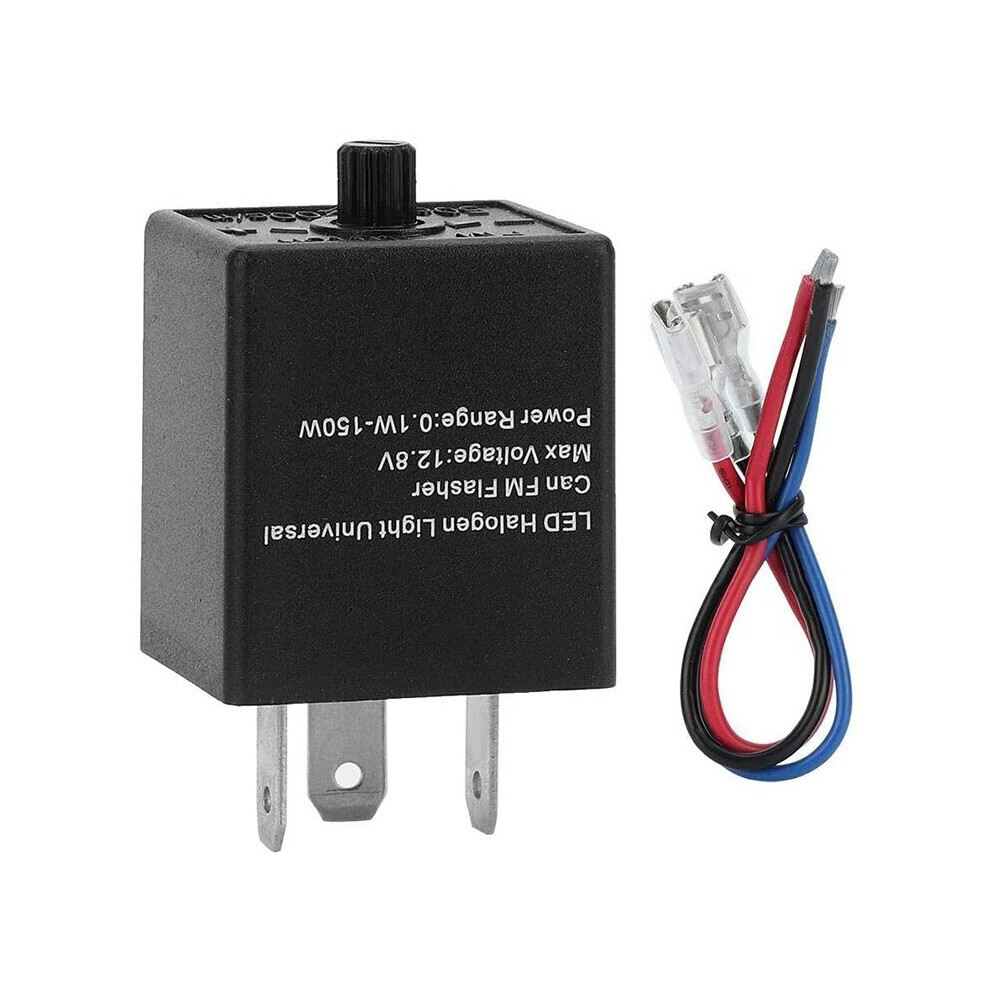Led Flasher Relay, 12V 3-Pin Adjustable Led Flasher Relay Turn Signal Blinker For Automotive Motorcycle Light 4762016998967