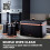 Tower Tower Cavaletto Black Kettle 2 Slice Toaster Microwave Bread Bin Canisters Set 16