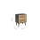 Birlea Bedside 2 Drawer Cabinet Black Rattan Birlea Croxley Nightstand Side Table 8