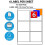 (6 Labels Per Sheet) A4 Address Shipping Labels Laser Inkjet Compatible Printer - 100 Sheets 1