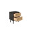 Birlea Bedside 2 Drawer Cabinet Black Rattan Birlea Croxley Nightstand Side Table 9