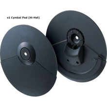 (1x Hi-Hat) RigWig Cymbal Pad CY-5 Musical instrument Hi-Hat or Crash/Ride 10inch For Electric Drum Single Trigger Cymbal Pad - Double Trigger Cymbal Pad