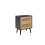 Birlea Bedside 2 Drawer Cabinet Black Rattan Birlea Croxley Nightstand Side Table 1