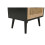 Birlea Bedside 2 Drawer Cabinet Black Rattan Birlea Croxley Nightstand Side Table 7