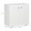 Small Wooden Cupboard Modern Storage Shelf Unit 2 Door Sideboard White Side Cabinet 4