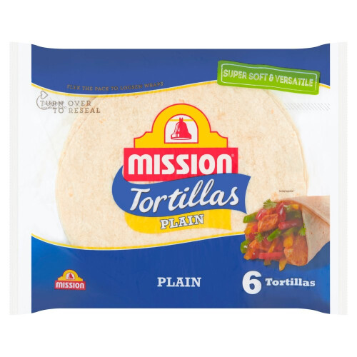 MISSION Mission 6 Plain Tortilla Wraps 368g (Pack of 1)
