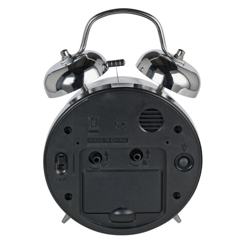 Constant Twin Bell Alarm Clock - Silver 2