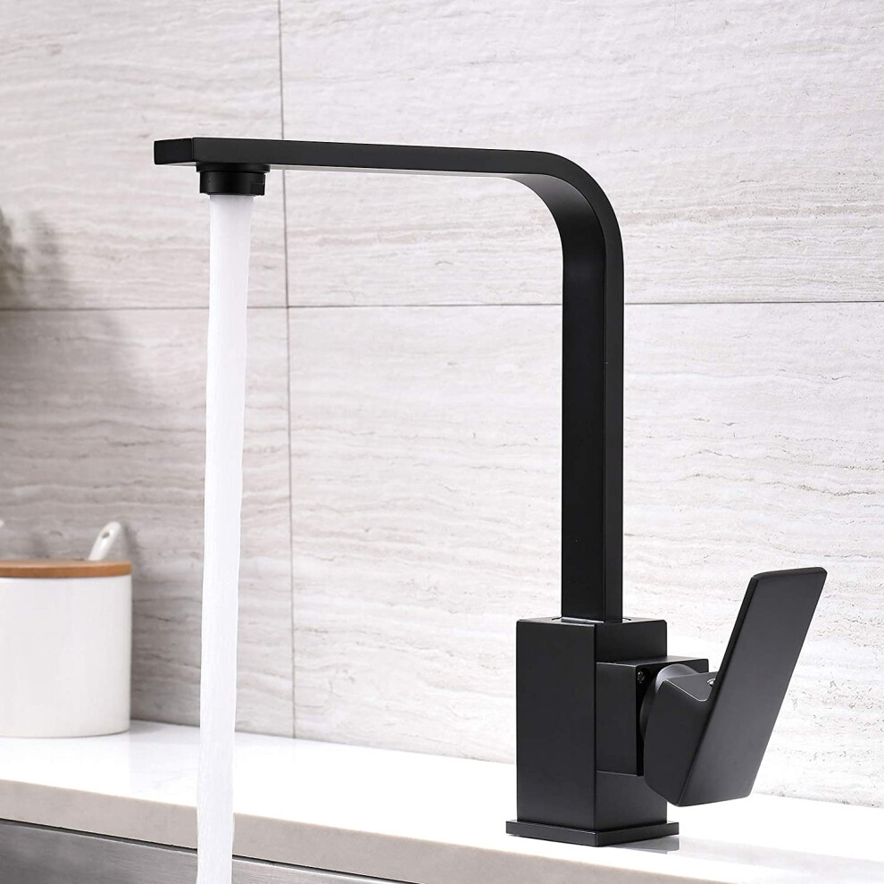 Kitchen Mixer Tap Kitchen Sink Faucet 360Ã Rotatable Sink Faucet Sink Faucet Black 6931927683295