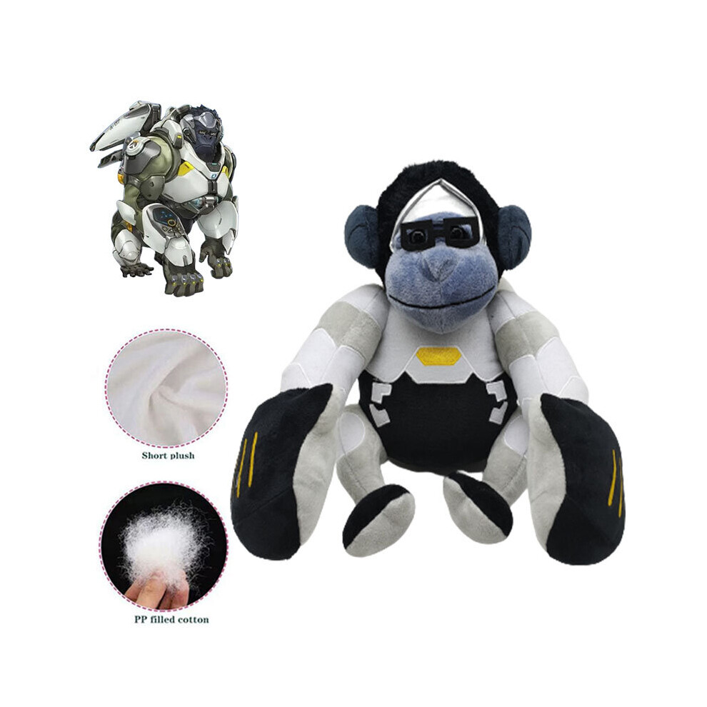 Veishet Overwatch Jumbo Winston Plush Toy Gorilla Stuffed Animal Doll Xmas Birthday Gift