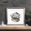(5x5" Pic (7x7" Frame)) Square Size Silver Poster Frame / Frames For Print / Picture Frame / Photo Frame With White Mount 6
