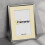 (9x7" Pic (12x10" Frame)) Silver Poster Frame / Photo Frame / Custom Photo Frame / Wedding Photo Frame With Ivory Mount 2