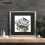 (7x7" Pic (9x9" Frame)) Square Size Silver Poster Frame / Frames For Print / Picture Frame / Photo Frame With Black Mount 6