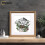 (25x25CM Pic (30x30CM Frame)) Square Size Oak Poster Frame / Frames For Print / Modern Picture Frame / Handmade Gift With White Mount 6