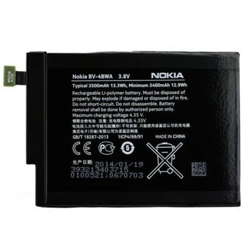 Nokia Official Nokia BV-4BWA Replacement Battery 3500mAh For Nokia Lumia 1320