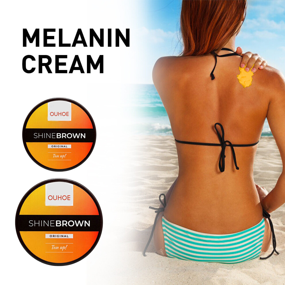 (100g) 50/100g SHINE BROWN Premium Tanning Accelerator Cream Sunbed & Outdoor