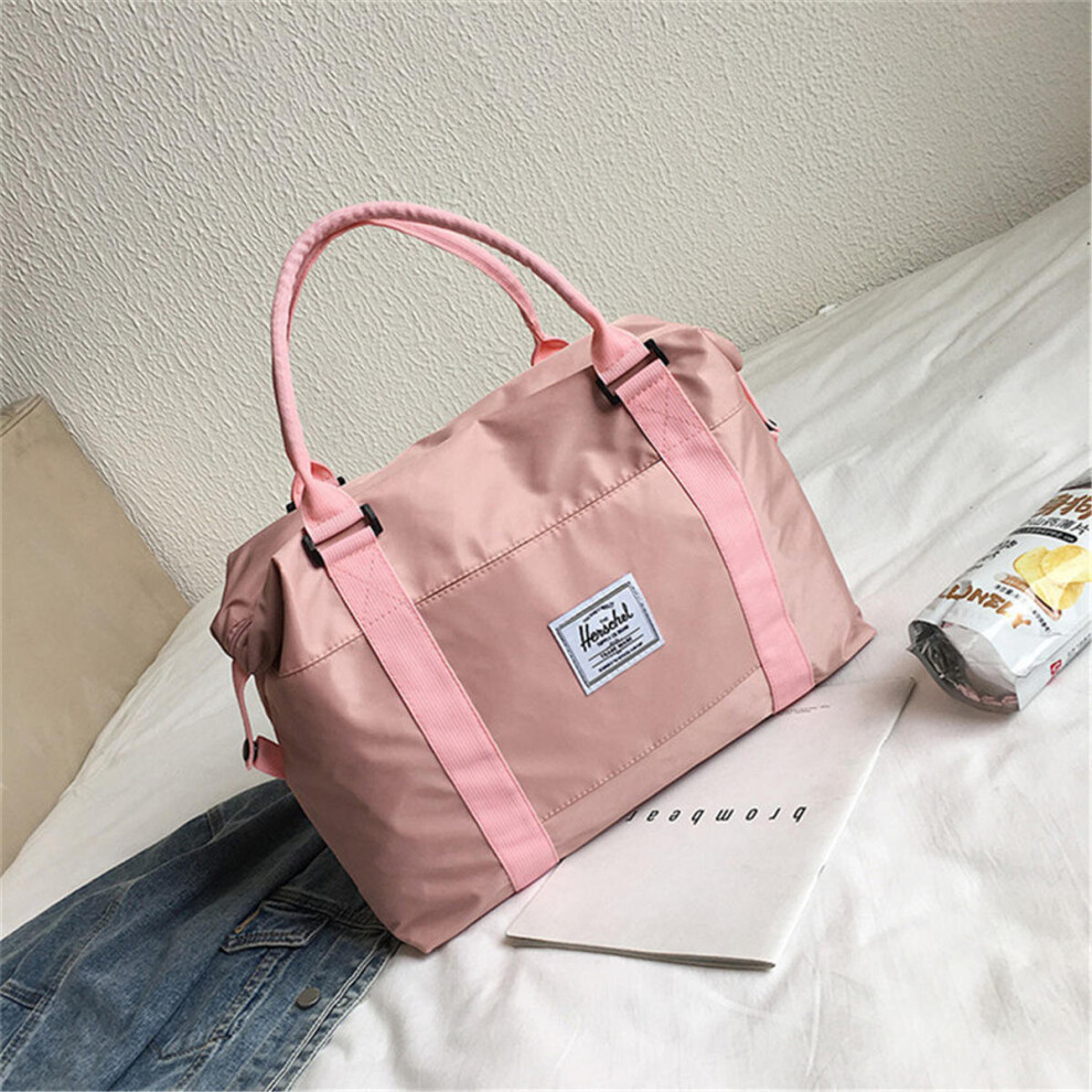 (Pink, S) 20L 30L Outdoor Portable Travel Handbag Waterproof Luggage Sports Gym Bag Carry On Tote