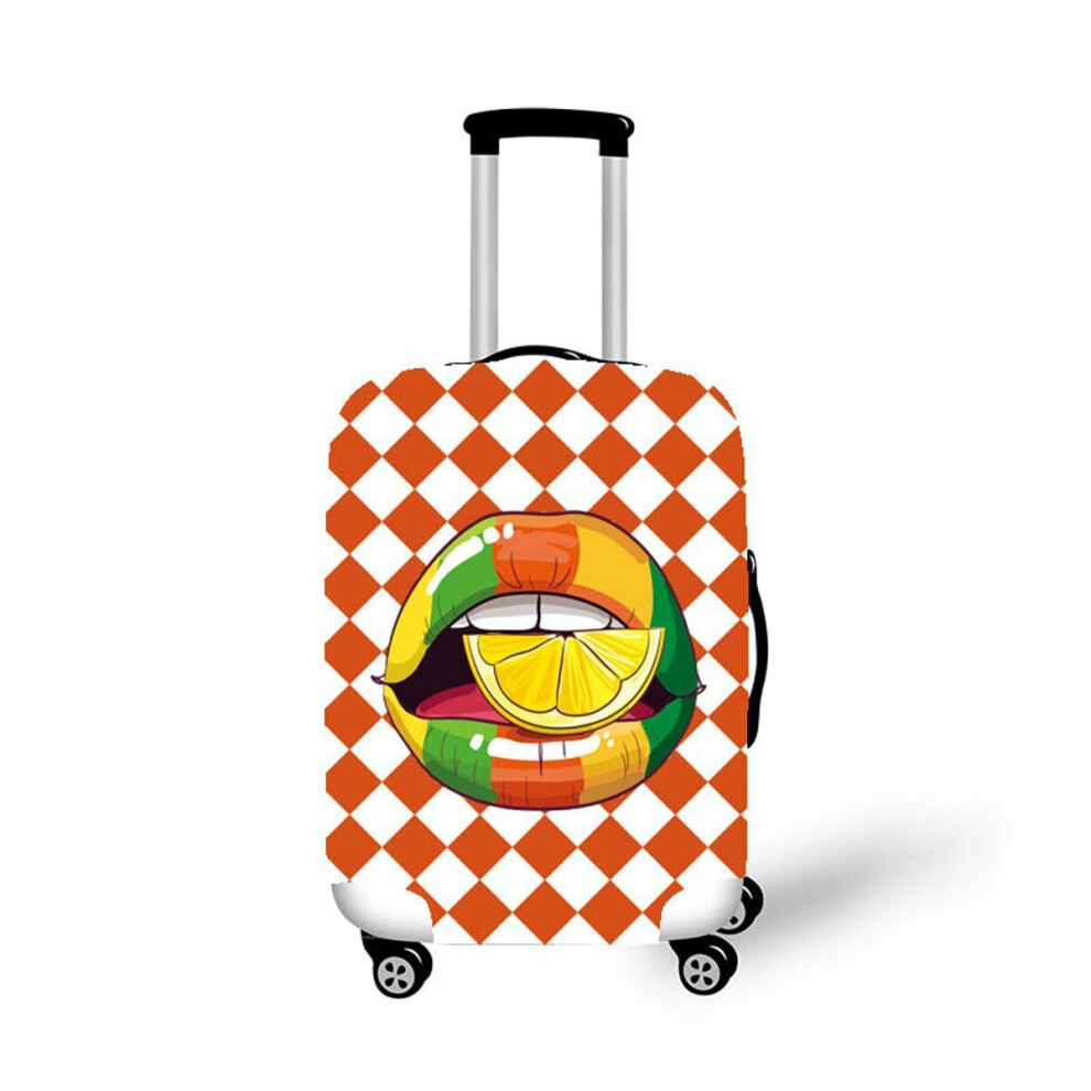 (Yellow, XL) 18-32 Inch Polyester Elastic Luggage Cover Travel Suitcase Dustproof Protector Sleeve