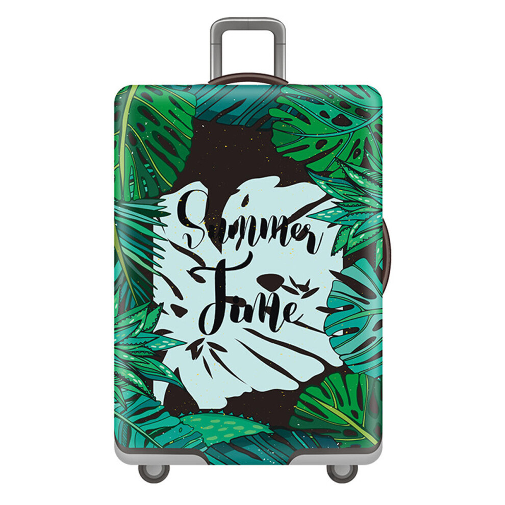 (Green, L) 19-32 Inch Summer Hot Elastic Dustproof Travel Luggage Cover Suitcase Protective Sleeve