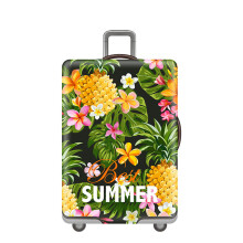 (Yellow, M) 19-32 Inch Summer Hot Elastic Dustproof Travel Luggage Cover Suitcase Protective Sleeve