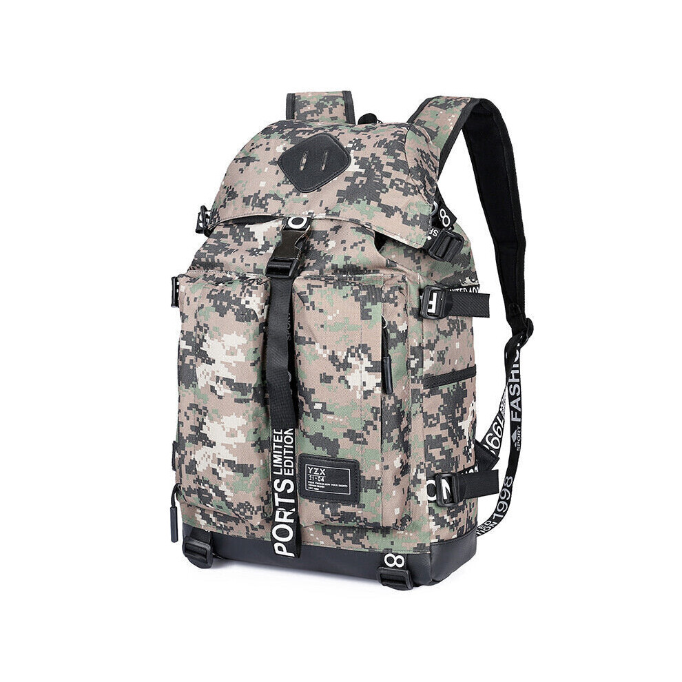 (Camouflage Green) 17L Backpack Laptop Bag Camping Travel School Bag Handbag Shoulder Bag