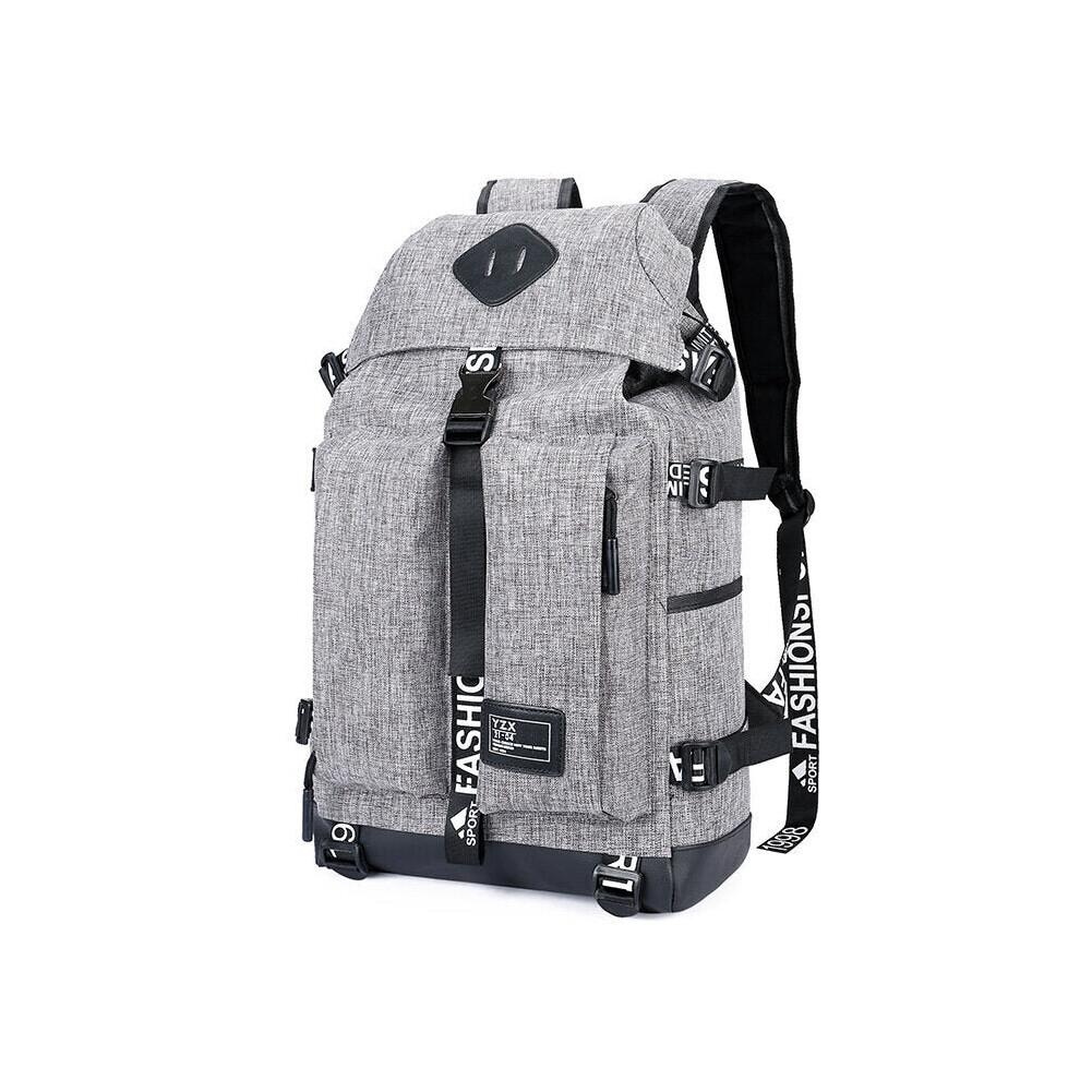 (Gray) 17L Backpack Laptop Bag Camping Travel School Bag Handbag Shoulder Bag