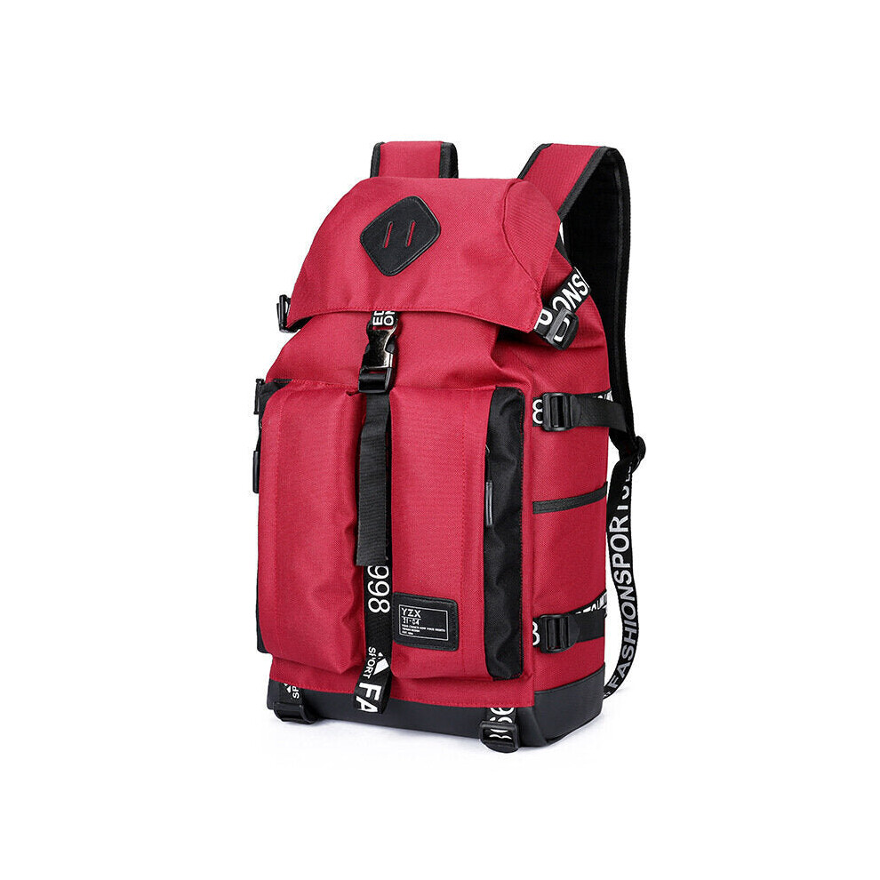 (Red) 17L Backpack Laptop Bag Camping Travel School Bag Handbag Shoulder Bag