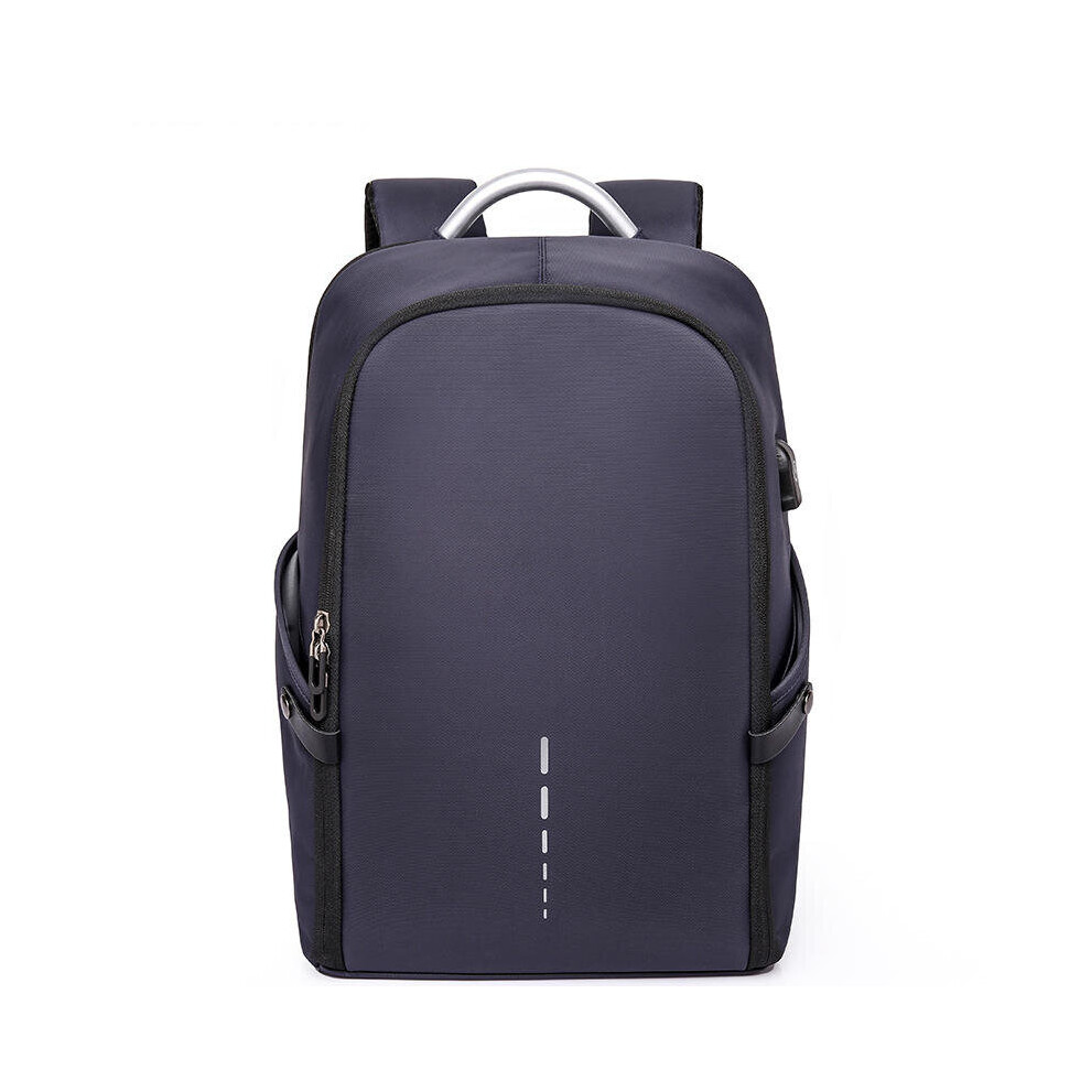 (Blue) 30L USB Backpack Anti-thief Shoulder Bag 14 Inch Laptop Bag Camping Waterproof Travel Bag School Bag