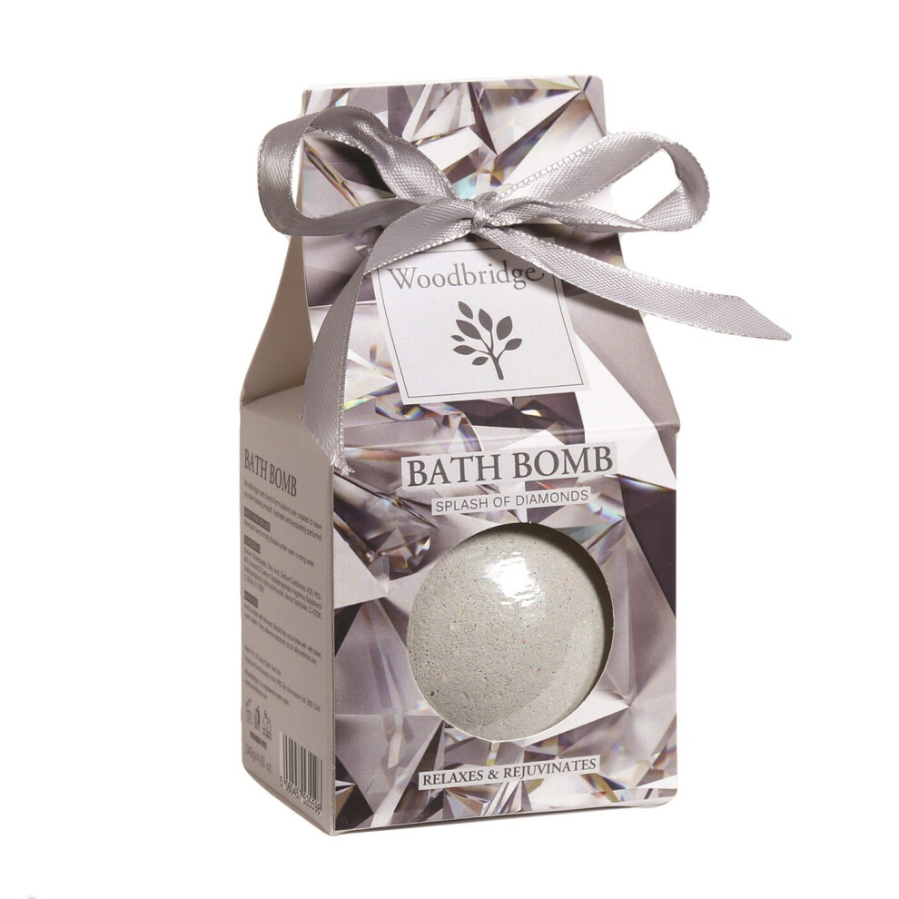 Woodbridge Fragranced Bath Bomb Splash Diamonds Fresh Scented Beauty Gift