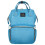 (Black) 24L Waterproof Baby Diaper Nappy Backpack Multifunctional Large Changing Bag 13