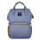 (Black) 24L Waterproof Baby Diaper Nappy Backpack Multifunctional Large Changing Bag 9