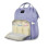 (Black) 24L Waterproof Baby Diaper Nappy Backpack Multifunctional Large Changing Bag 5