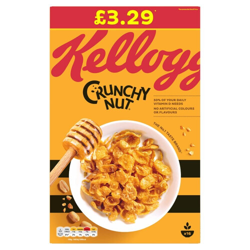 Kelloggs Kellogg's Crunchy Nut Cereal 500g (Pack of 8) 2