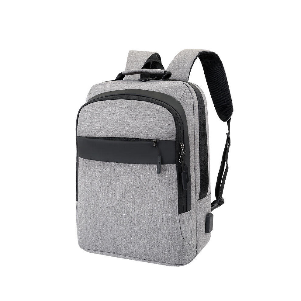 (Light Grey) 20L Backpack Travel Waterproof 14 Inch Laptop Bag Teenager School Bag Shoulder Bag