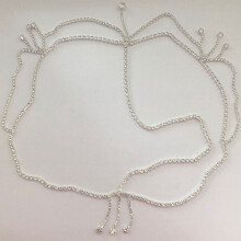 (  Silver) Wedding Jewelry Crystal Head Chain Wedding Headpieces Crystal Rhinestone