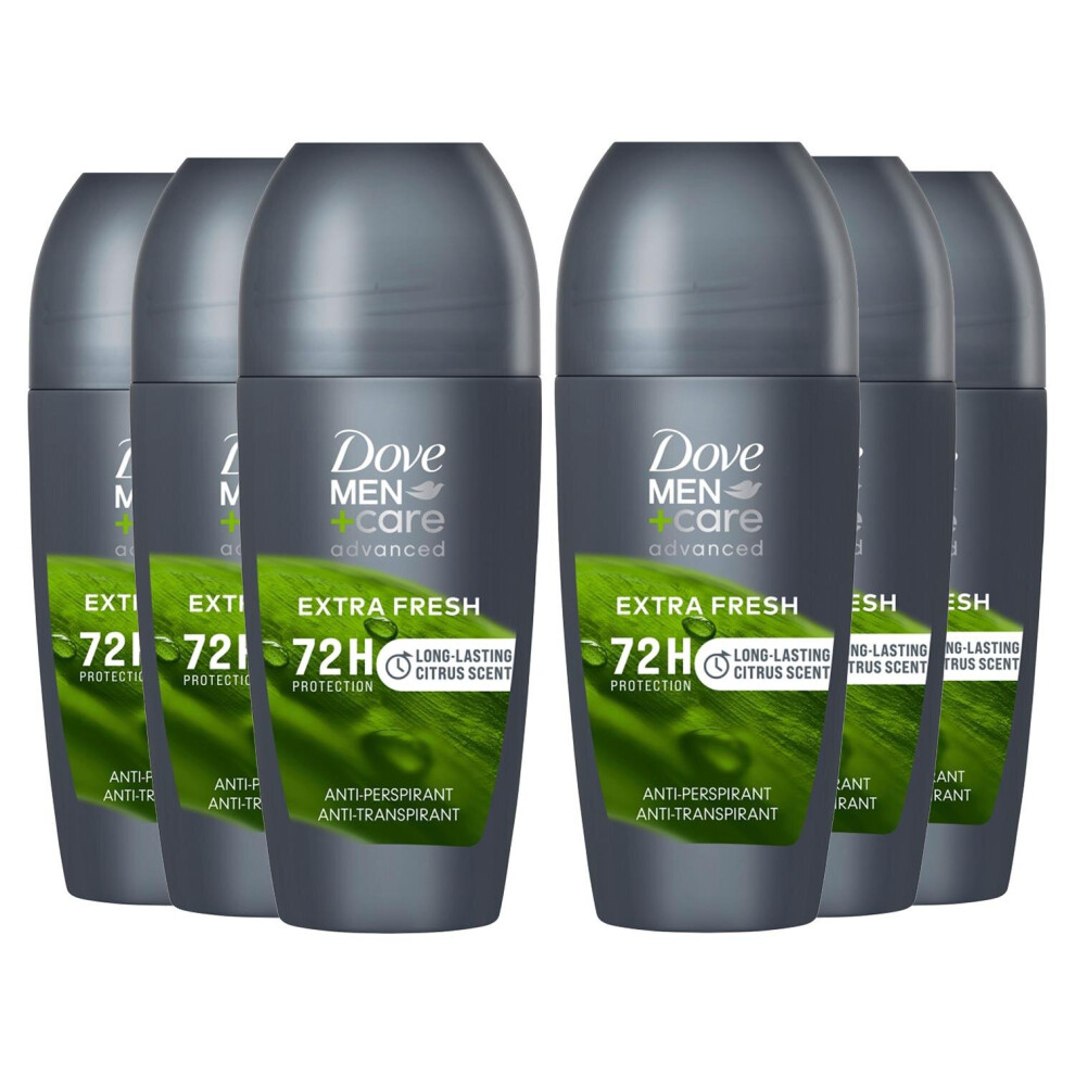 (Buy 6 - Extra Fresh) Dove Men+Care AP Deodorant, Extra Fresh, 50ml