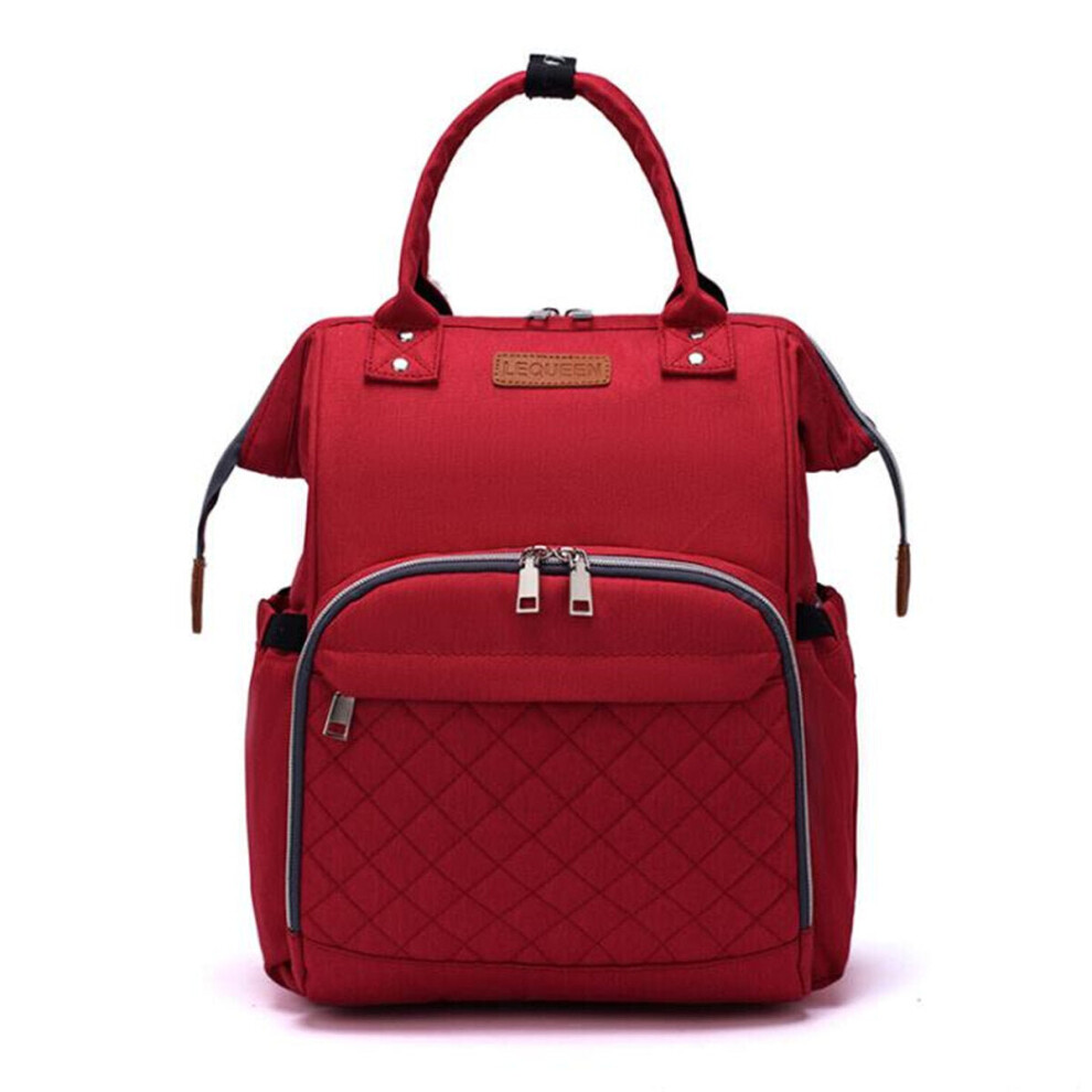 (Red) 22L Backpack Rucksack Baby Kids Nappy Diaper Shoulder Bag Outdoor Travel