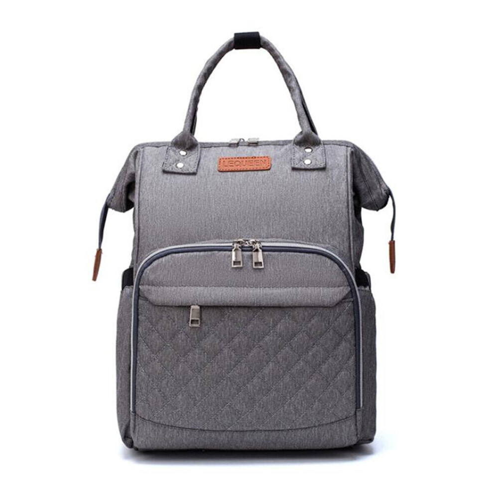 (Gray) 22L Backpack Rucksack Baby Kids Nappy Diaper Shoulder Bag Outdoor Travel Gray Greenzech