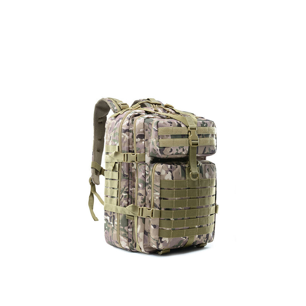 (CP Camouflage) 45L Tactical Army Military 3D Molle Assault Rucksack Backpack Outdoor Hiking Camping Traveling Bag