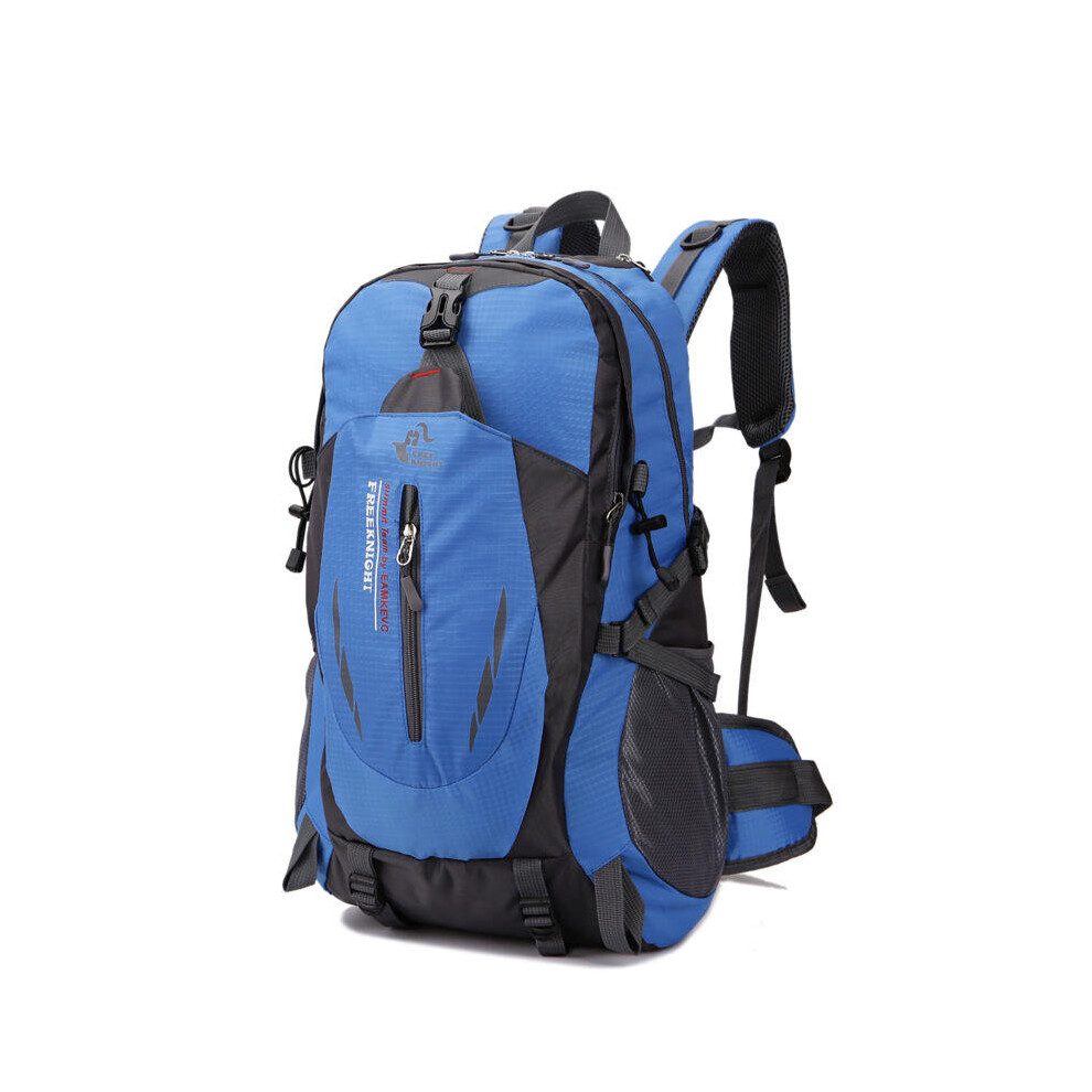 (Blue) 40L Climbing Bags Mountaineering Backpack Tactical Shoulder Bag Camping Hiking Traveling