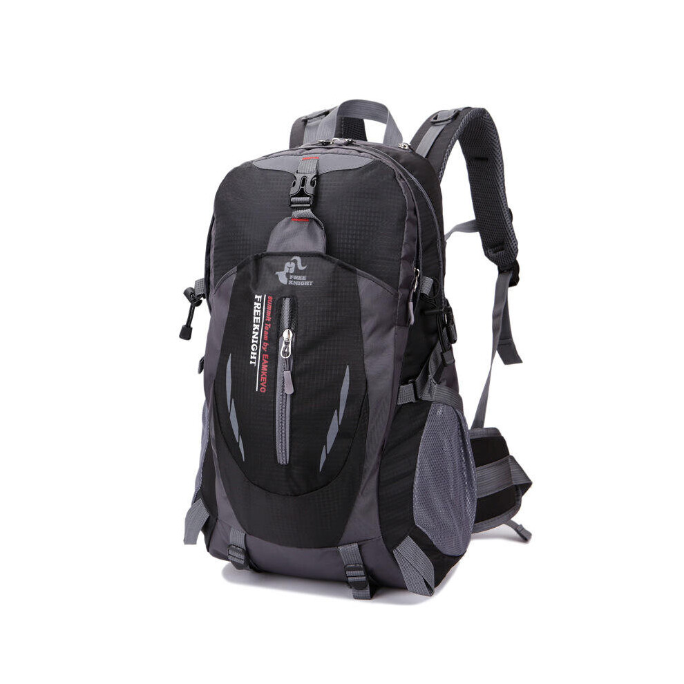 (Black) 30L Sports Bag Men Women Backpack Outdoor Traveling Hiking Climbing Camping Mountaineering Bag