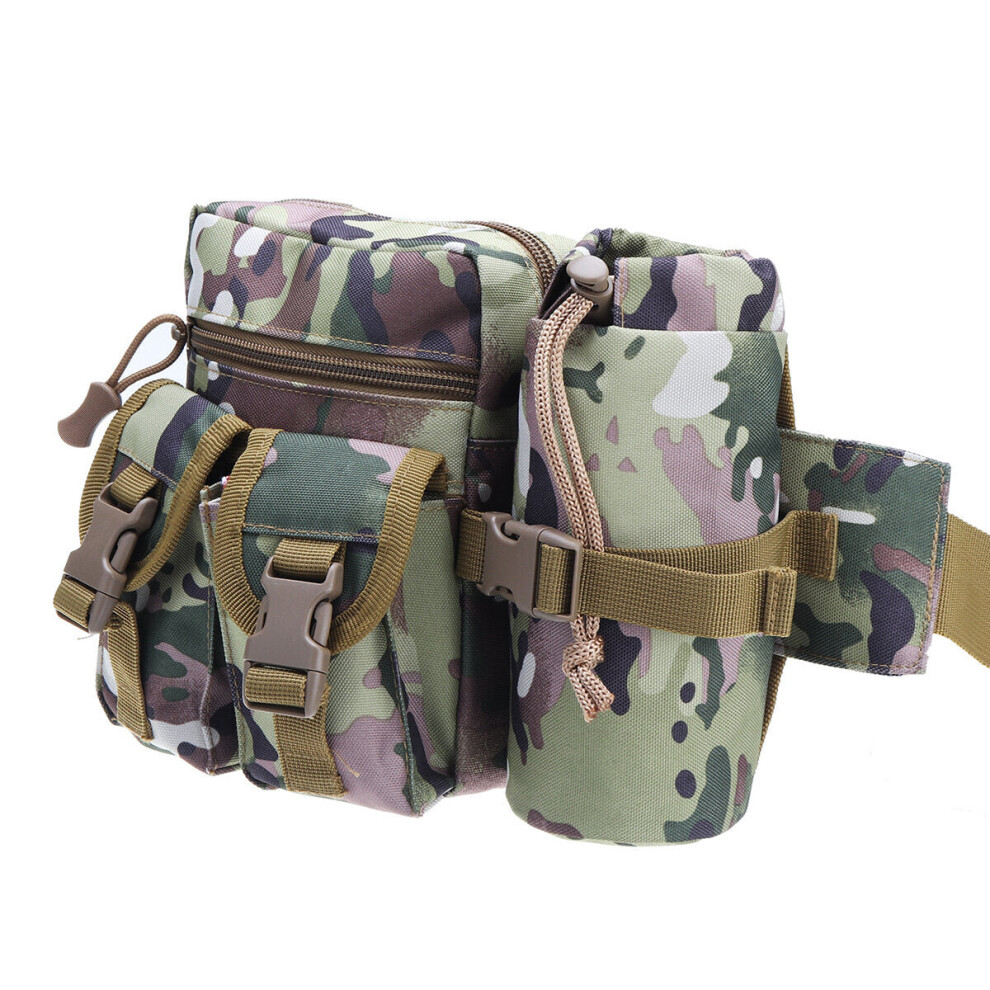 (CP Camouflage) 600D Nylon Tactical Waist Bag Multifunctional Military Bag