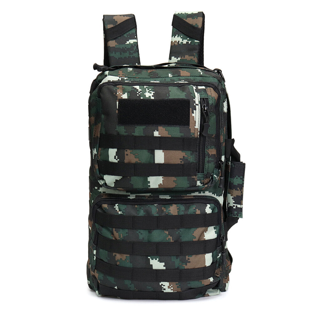 (Jungle Camo) 50L Outdoor Tactical Army Backpack Rucksack Waterproof Camping Hiking Travel Bag