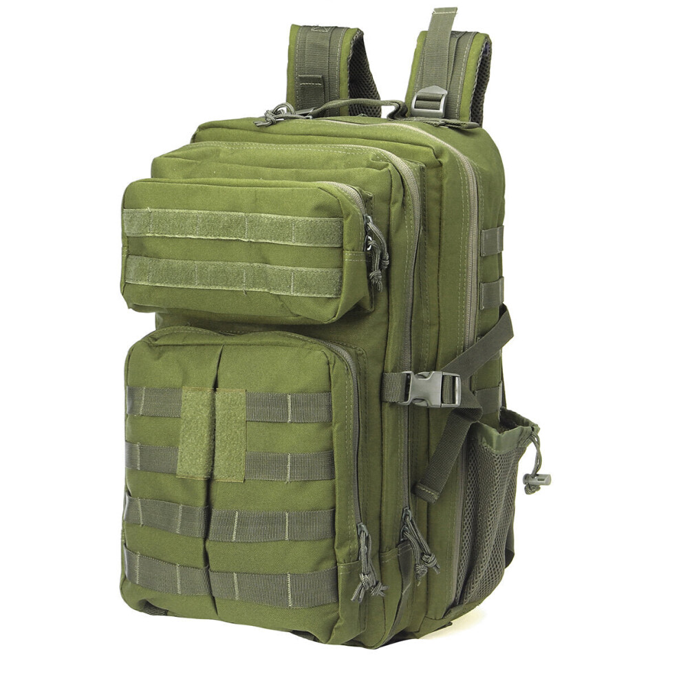 (Army green) 45L 900D Waterproof Tactical Backpack Oxford Cloth Molle Military Outdoor Bag Traveling Camping Hiking Climbing Bag